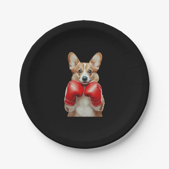 Corgi   paper plate (Front)