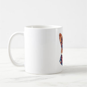 Corgi Patriotic Dog USA American Flag Coffee Mug
