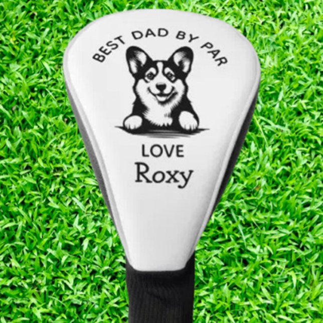 Corgi Peeking Puppy Customise Golf Head Cover (Corgi Peeking Puppy Customize Golf Head Cover introducing the ultimate accessory for dog-loving golf)