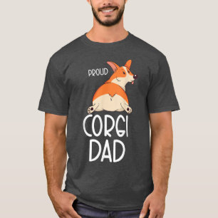 Corgi Pembroke Dad Owner Proud Corgi Dad T-Shirt