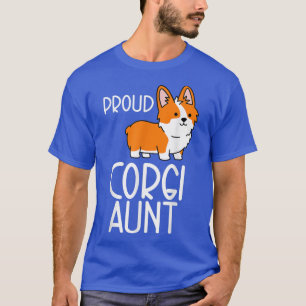 Corgi Pembroke Lover Proud Corgi Aunt T-Shirt