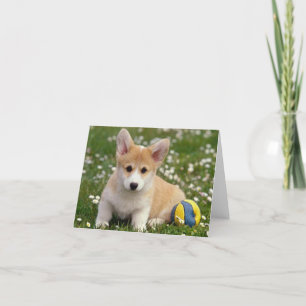 Corgi (Pembroke Welsh) Puppy Dog Note Card