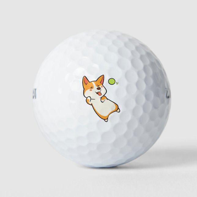 Corgi Playing Ball (Front)