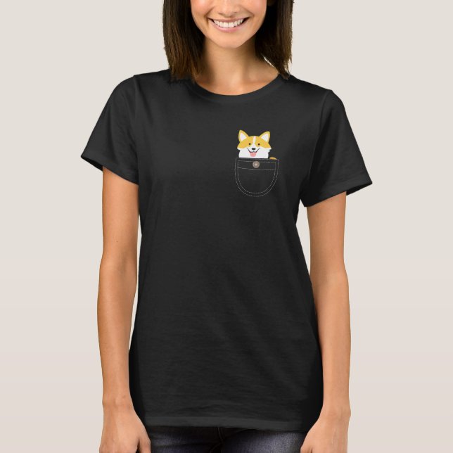 Corgi Pocket Corgi Mum Dad Christmas Tee (Front)