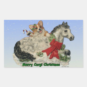 Corgi & Pony Merry Corgi Christmas Stickers