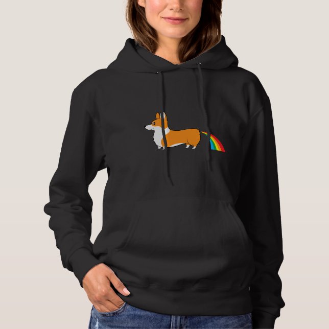 Corgi Poop Rainbow Hoodie (Front)
