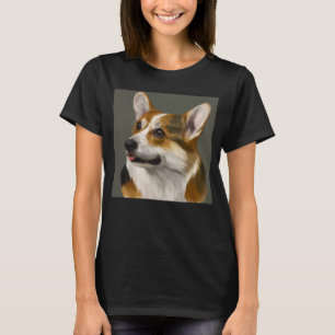 Corgi Portrait Royal State Dogs Tri colour Regal T-Shirt