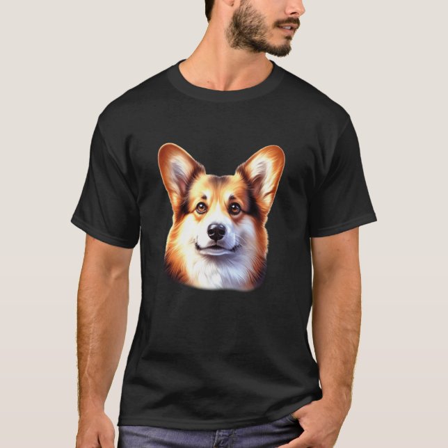 Corgi Portrait T-Shirt (Front)