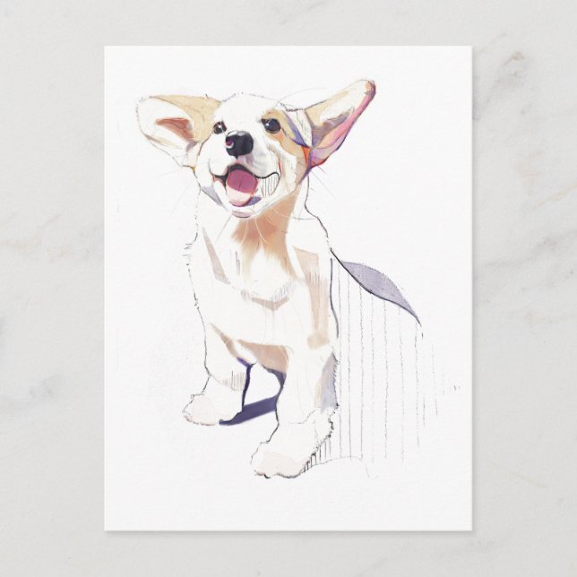 Corgi Postcard – Pembroke Welsh Corgi (Front)