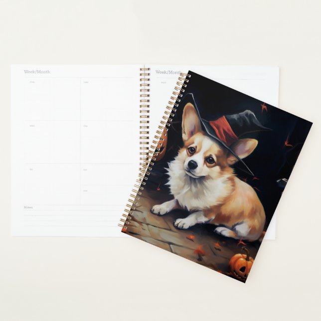 Corgi Pumpkins Halloween Scary Planner (Display)