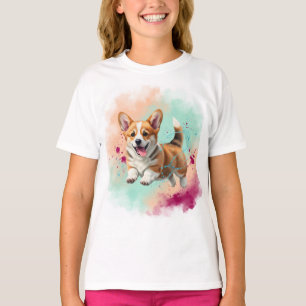  Corgi Puppy by Natasha Us   T-Shirt