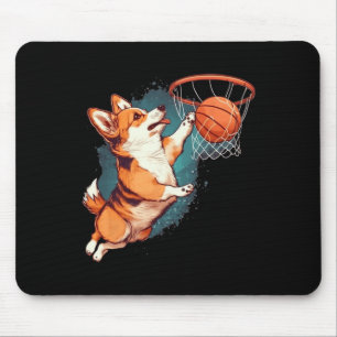 Corgi Puppy Corgi Bysketbyll For Pet Lovers Women Mouse Pad