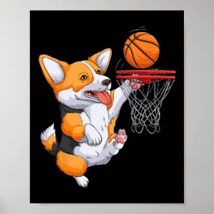 Corgi Puppy Corgi Bysketbyll For Pet Lovers Women Poster