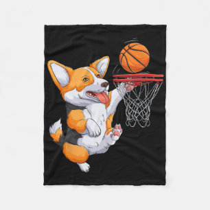 Corgi Puppy Corgi Sketll For Pet Lovers Women Men Fleece Blanket