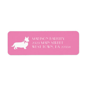 Corgi Puppy Dog Pembroke Welsh Label Return Address Label