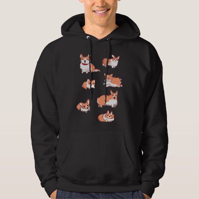 Corgi Pups Hoodie (Front)