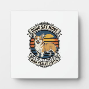 Corgi Quote Shirt Vintage Engraving Dog Lover Tee_ Plaque
