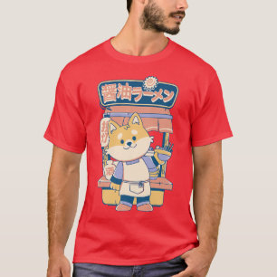 Corgi Ramen Cartoon Japanese Dog Pet Cute Food395 T-Shirt