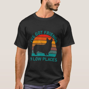 Corgi Retro Funny Dog Saying For Fathers Mothers D T-Shirt
