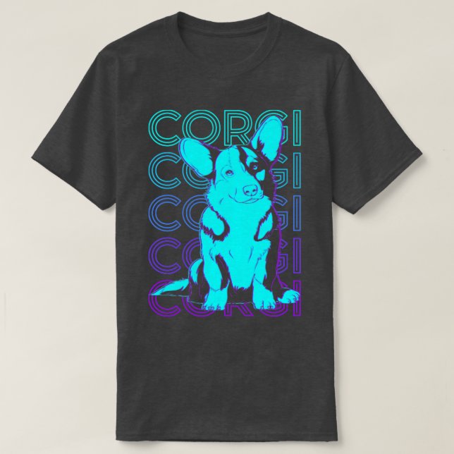 Corgi Retro Gift T-Shirt (Design Front)
