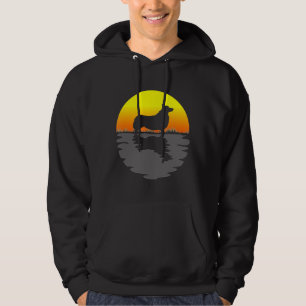 Corgi Retro Sunset S Vintage Corgi Hoodie