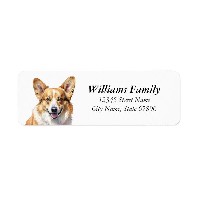 Corgi Return Address Labels (Front)