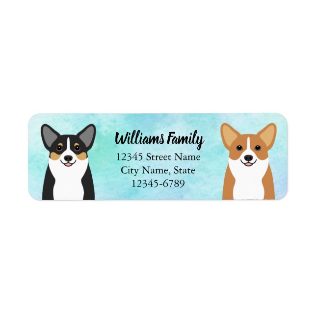Corgi Return Address Labels (Front)