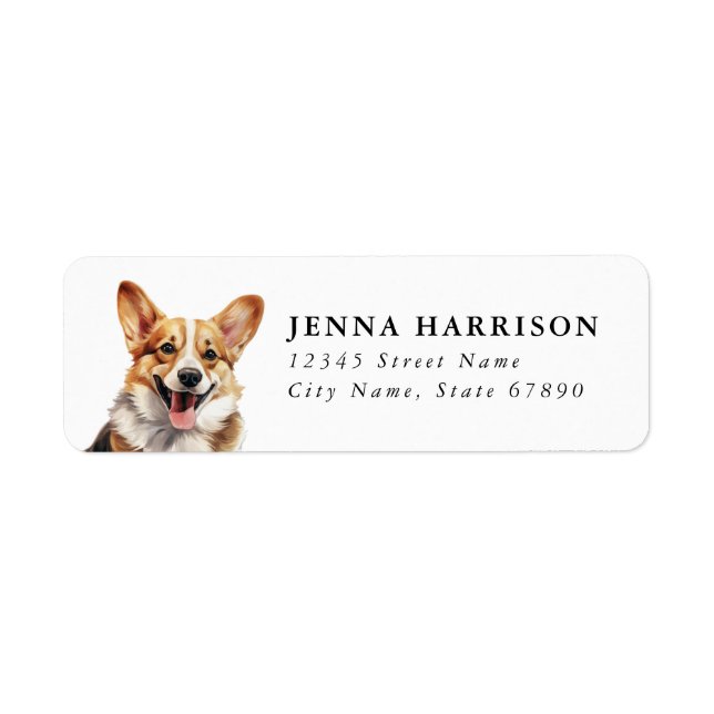 Corgi Return Address Labels (Front)