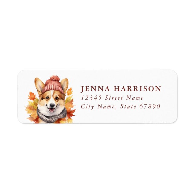 Corgi Return Address Labels (Front)