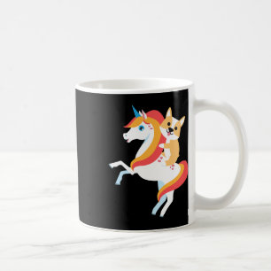 Corgi Riding Unicorn Cute Funny Dog Halloween Cost Coffee Mug