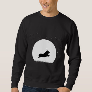 Corgi Running In Winter Snow Sweatshirt