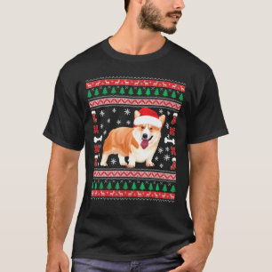 Corgi Santa Hat Ugly Christmas Sweater Corgi