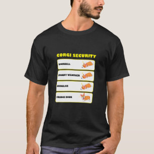 Corgi Security Cute Puppy Corgi Dog T-Shirt
