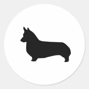 Corgi Silhouette Sticker - cute corgi design