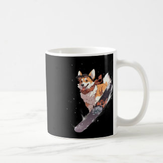 Corgi Snowboard Snowboarder Dog Snowboarding Winte Coffee Mug