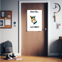 Corgi snowboarding fun