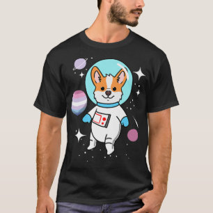 Corgi Space Bigender Pride-621 T-Shirt