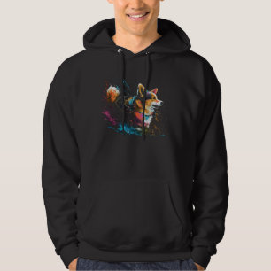 Corgi Splash Cute Dog Hoodie