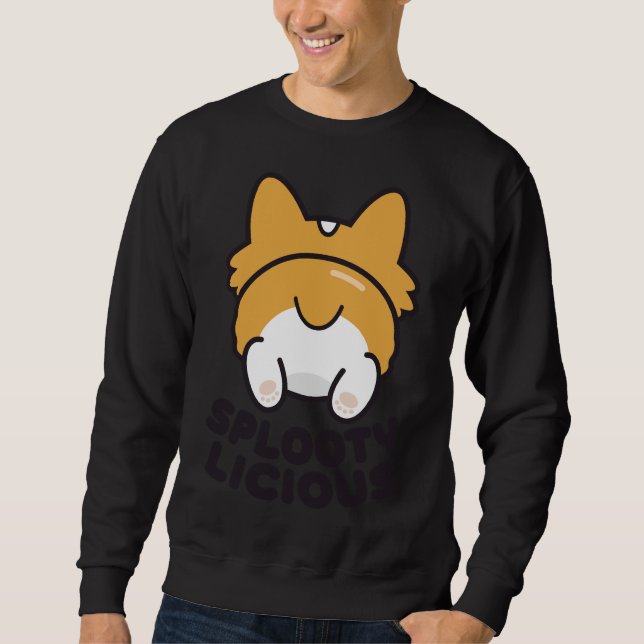 Corgi Splooting  388 Sweatshirt (Front)