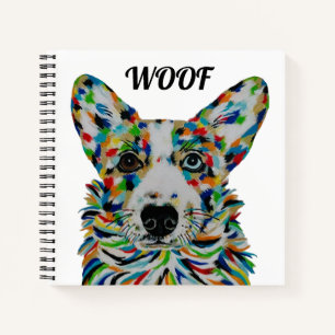 Corgi Square Notebook