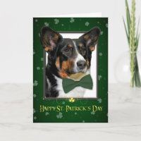 Corgi St. Patrick's Day Card