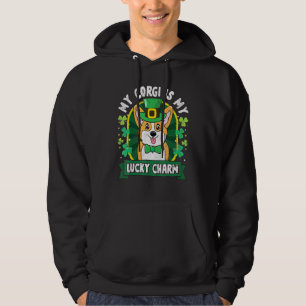 Corgi St Patricks Lucky Charm Mum Dad Hoodie