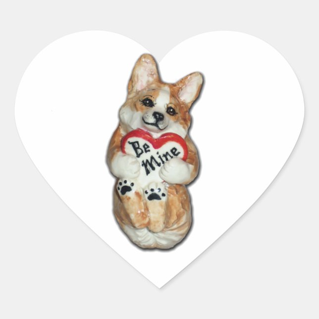 Corgi Sticker "Be Mine" (Front)