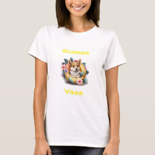 Corgi Summer Vibes T-Shirt