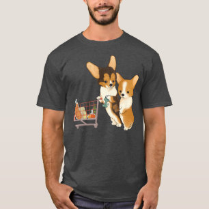 Corgi Supermarket Dog Shopping Dog Owner Puppy Pet T-Shirt