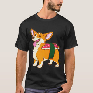 Corgi Sushi Asian Dog Food Novelty T-Shirt