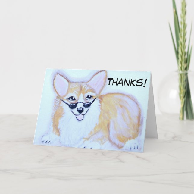 Corgi Thank you card (Front)