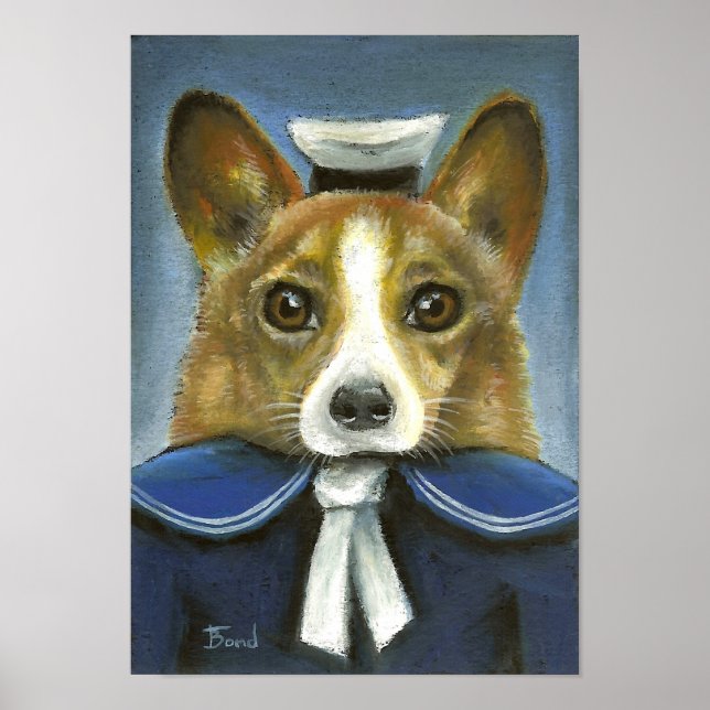 corgi the sailor poster (Front)