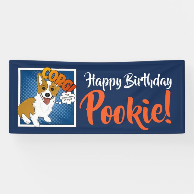 Corgi, The Super-Hero of dogs! Banner (Horizontal)