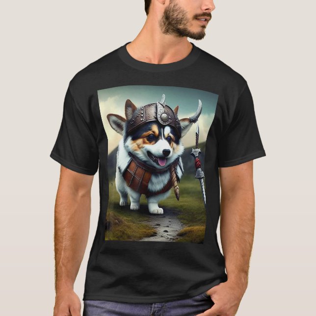 Corgi the Viking T-Shirt (Front)